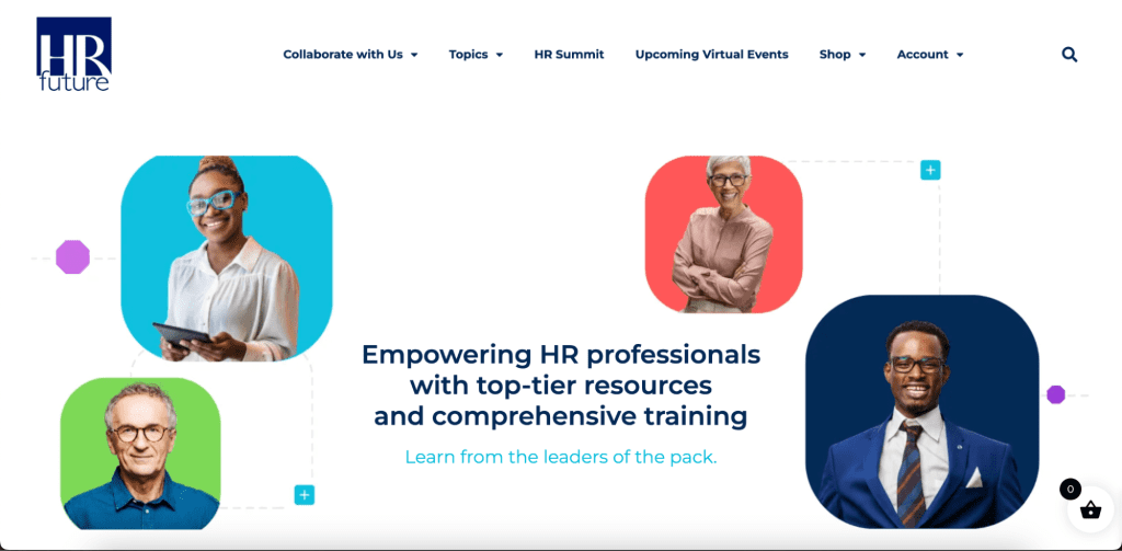 HR Future Website home page