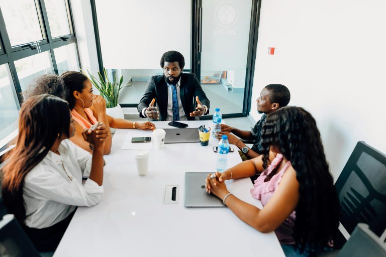 employees management during a meeting team employee engagement HR