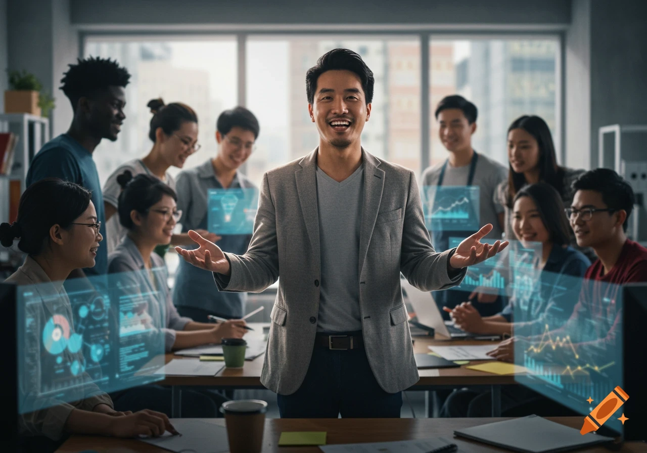 future of work team productivity leader leadership craiyon