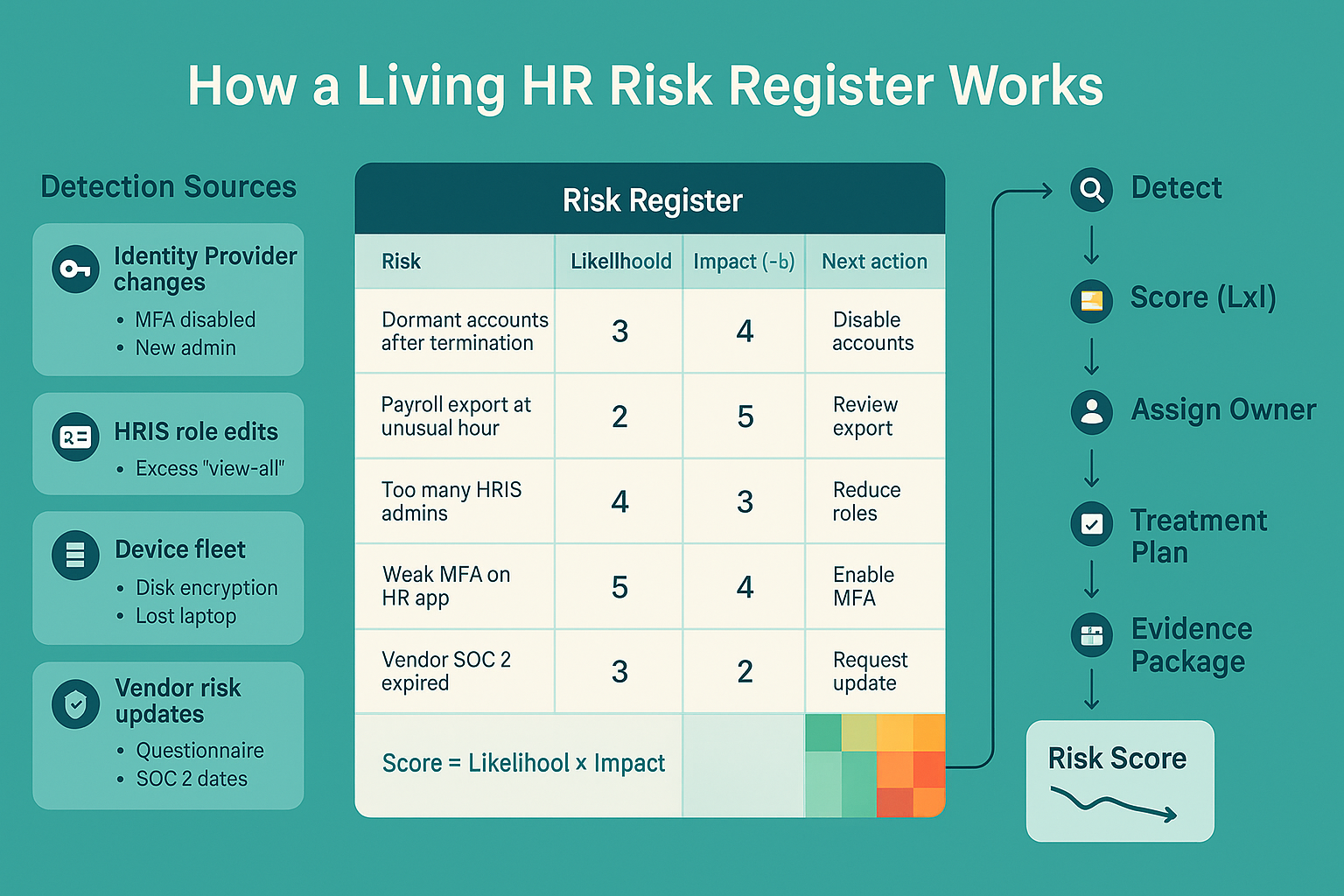 how a living hr risk register works