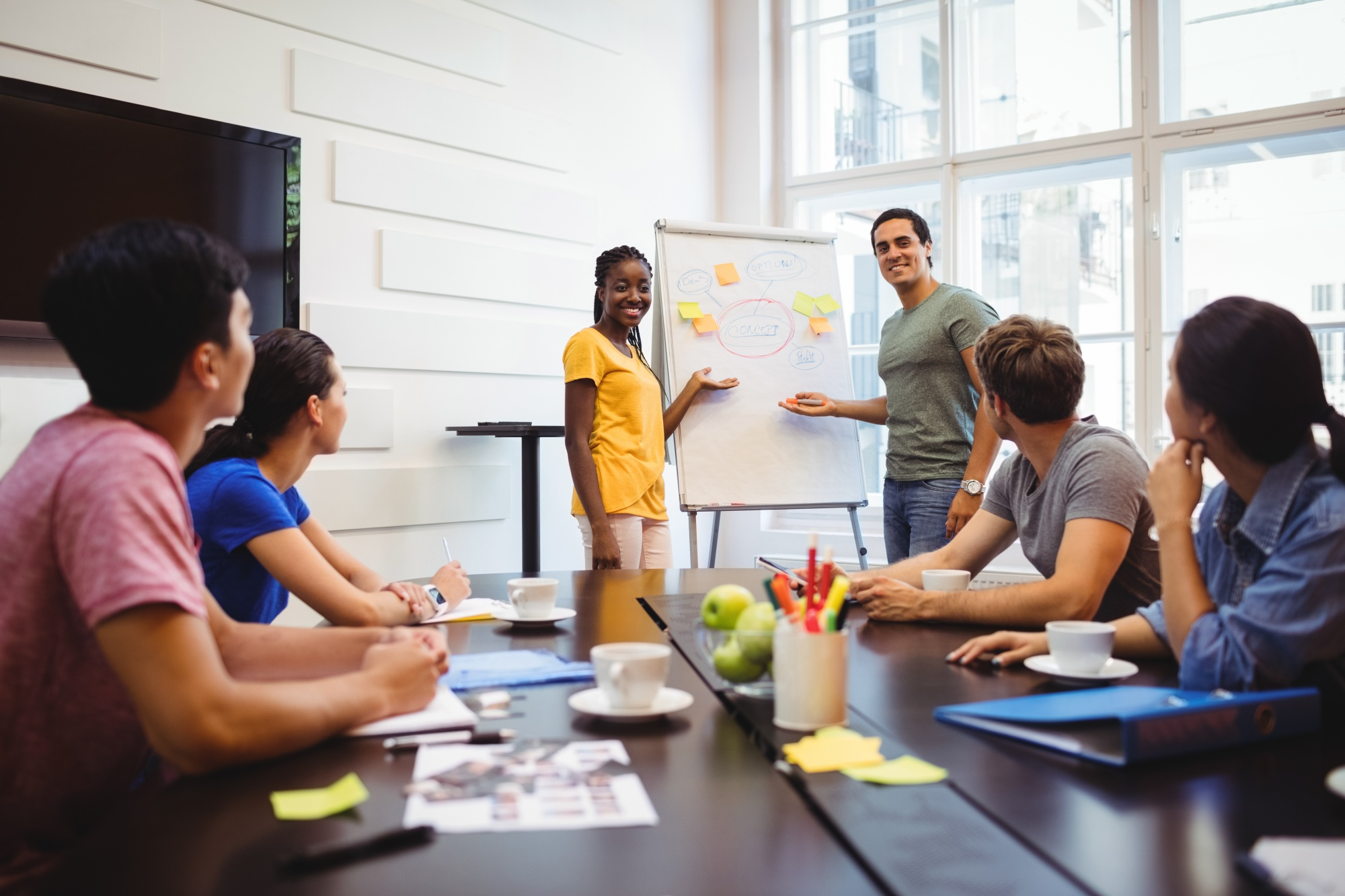 skills and team learning in a company meeting for leadership growth