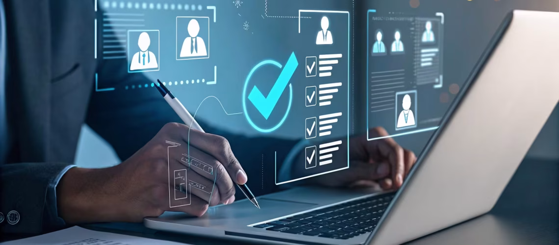 digital skills having a background check which is important in the future of work using artificial intelligence and technology for identifying and hiring for skills and considering every resume and their background check