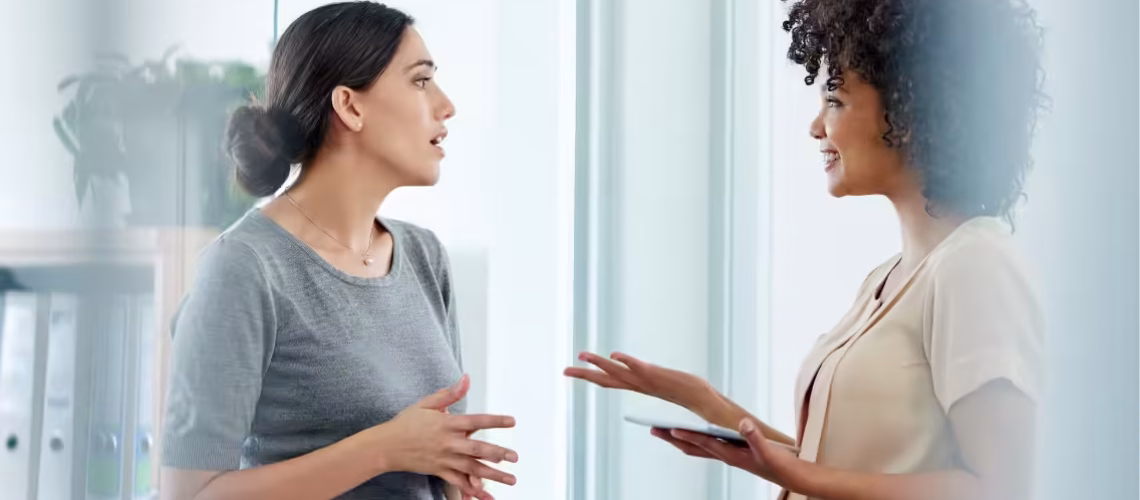 Communication employees talking engagement