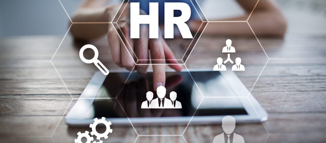 Human resource management, HR, recruitment, leadership and teambuilding. Business and technology concept hr technology artificial intelligence hr technology IT talent acquisition