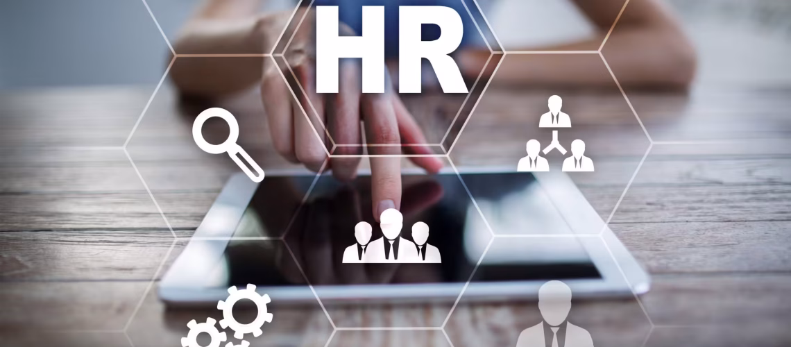 Human resource management, HR, recruitment, leadership and teambuilding. Business and technology concept hr technology artificial intelligence hr technology IT talent acquisition