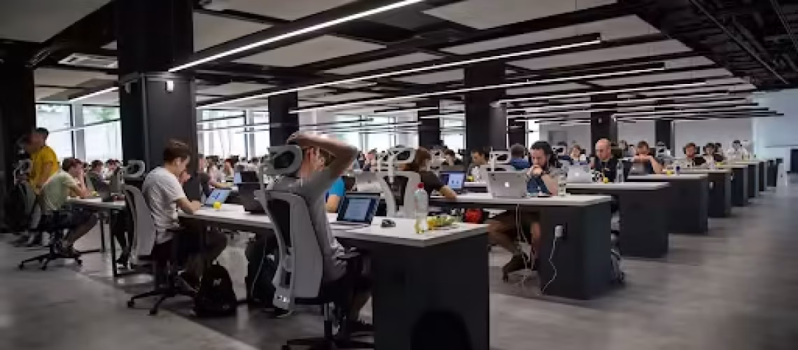 digital workspace of diversity and inclusion with multiple generations