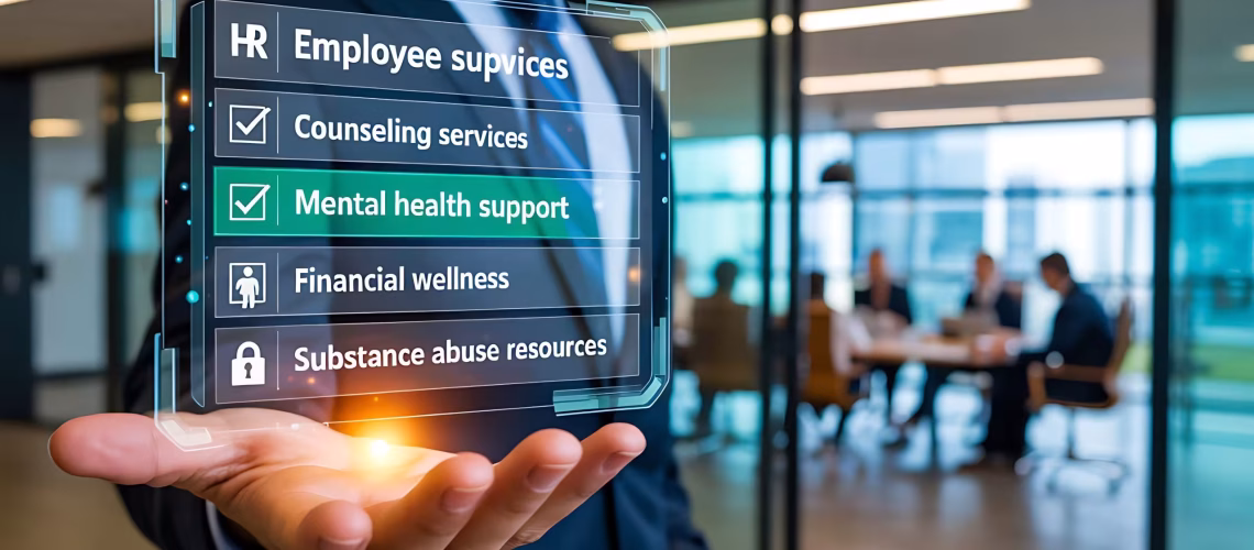 hr employee services mental health support counseling services financial wellness substance abuse resources