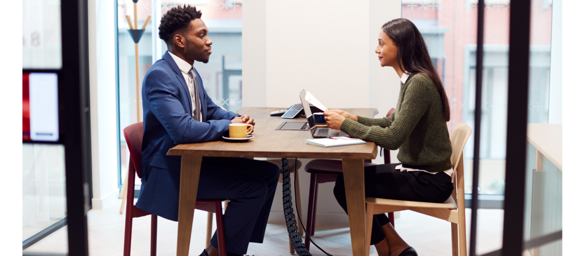 interview meeting one on one workplace