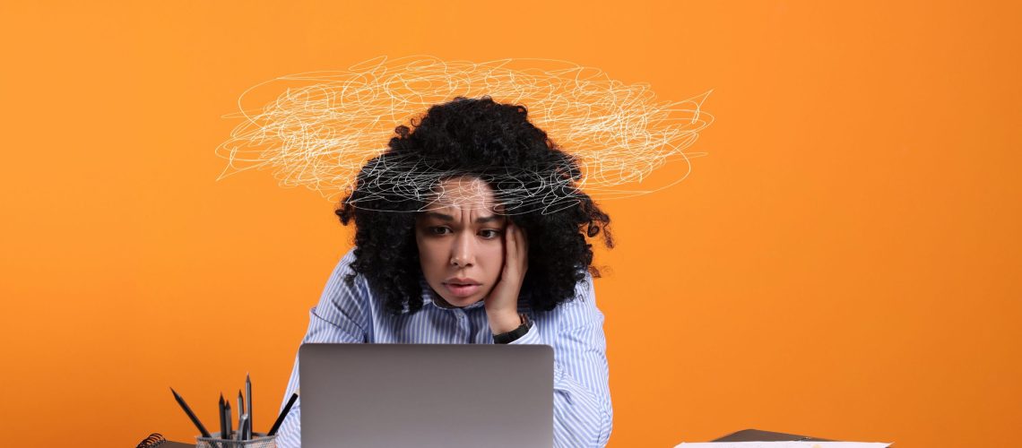 mindfulness where an employee is not in a good wellbeing space where their mental health is at risk and their thoughts are confused making communication challening